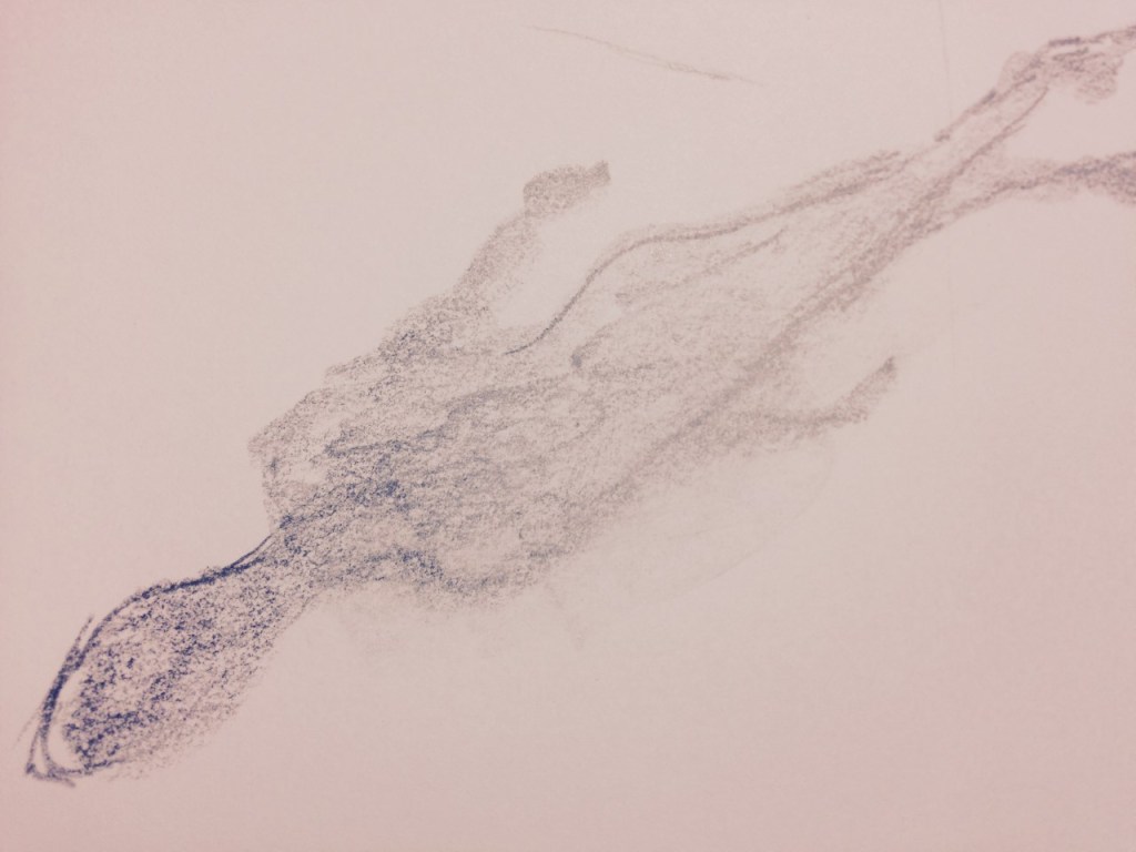 A Love So Bright, Pencil, paper, sketch, art, JP Fallavollita, 2019, shadow, figure, woman