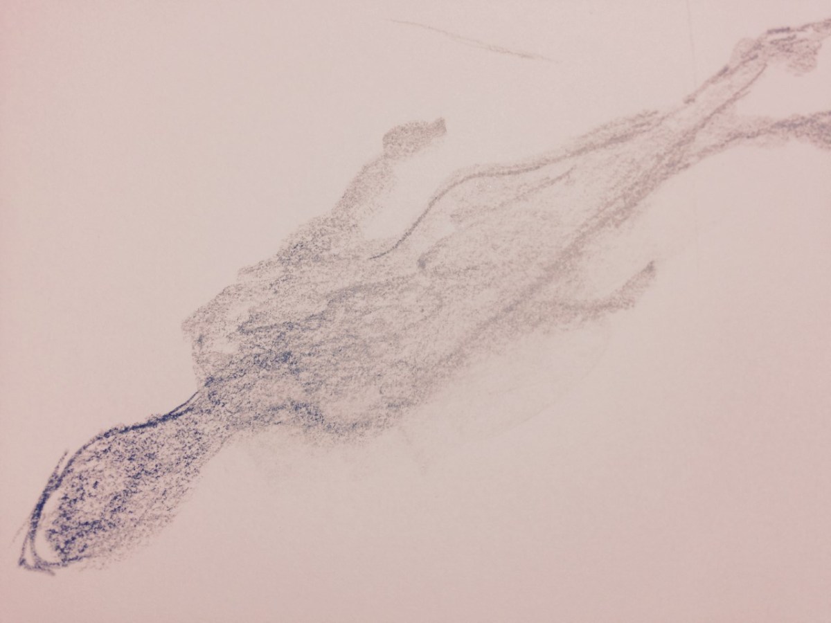 A Love So Bright, Pencil, paper, sketch, art, JP Fallavollita, 2019, shadow, figure, woman